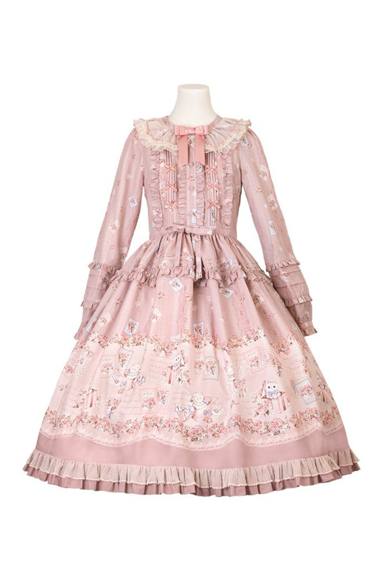 Floral Ruffle Plus Size Dress - Elegant Lolita