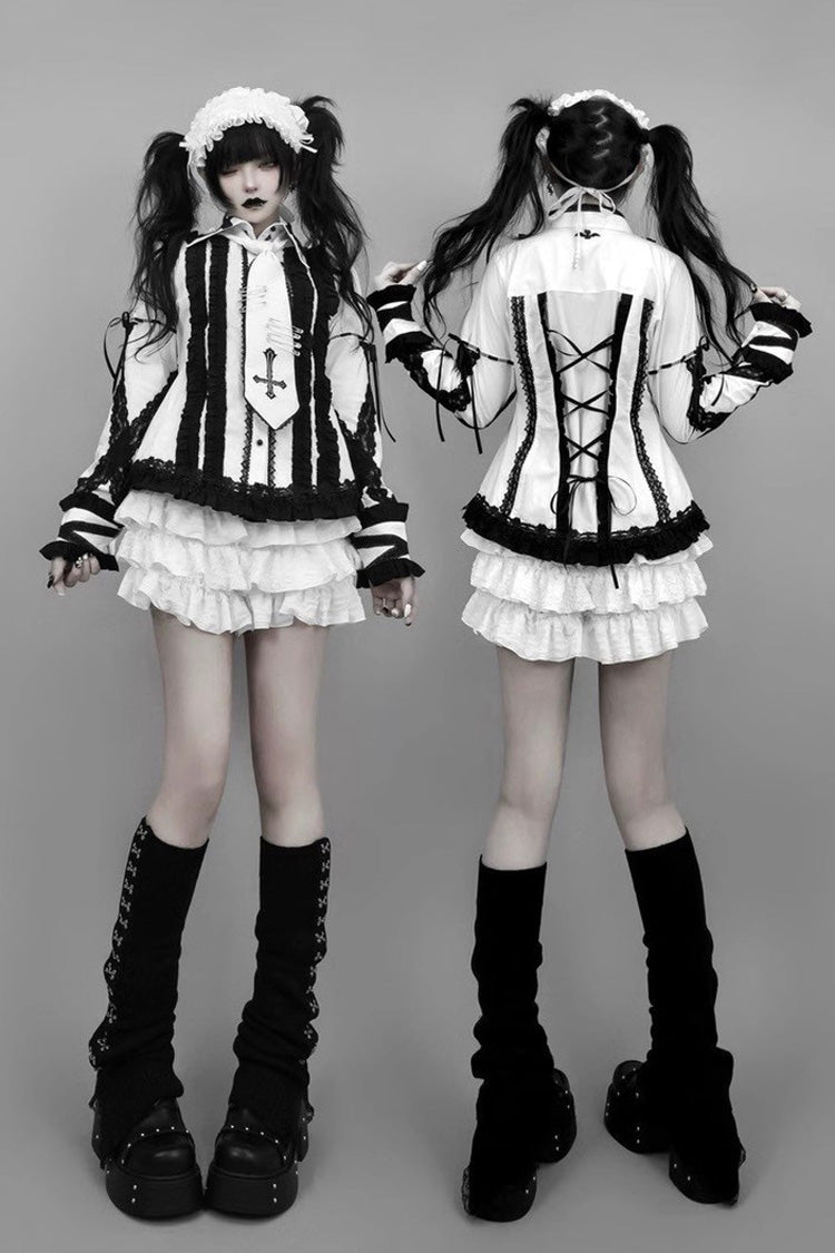 Multi-Layer Ruffle Skirt - Jirai Kei Charm