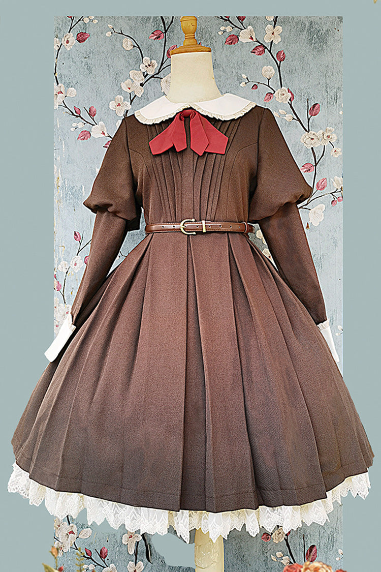 Puff Sleeve Bow Vintage Classic Lolita Dress