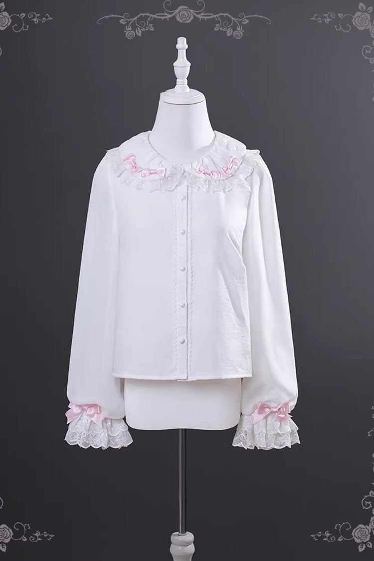 Pink Mist Sweet Dream Double-Layered Ruffled Sweet Lolita JSK