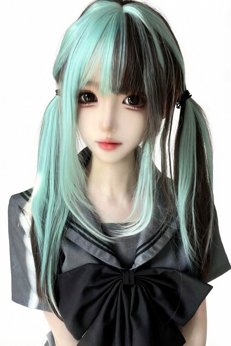 Highlighted Straight Wig - Long Lolita Hair