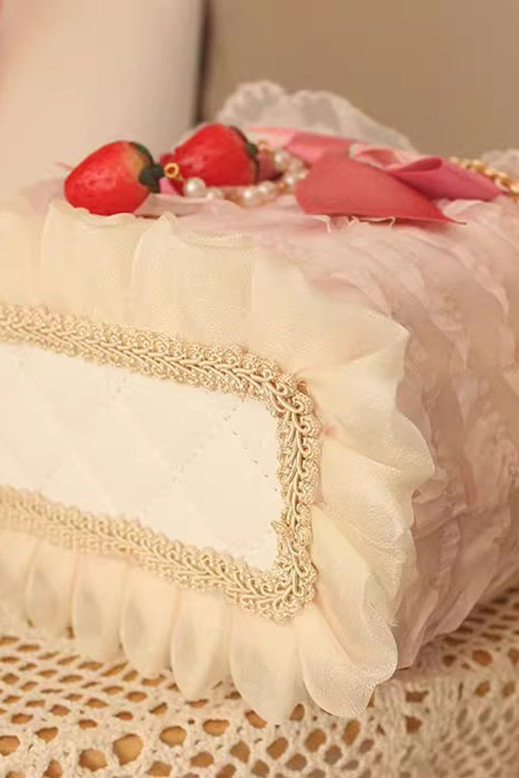 Blush Strawberry Cake Rose Bowknot Sweet Princess Lolita Shoulder Bag