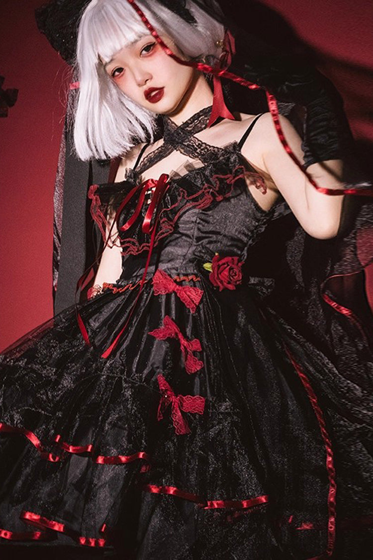 Seven Deadly Sins Gothic Plus Size Lolita JSK with Double Ruffles