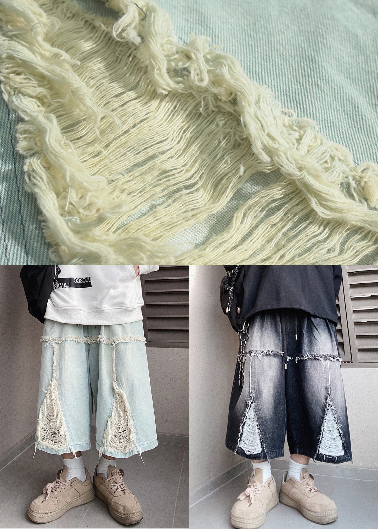 Elastic Shorts Black Oversized Design Men Original Waist Summer