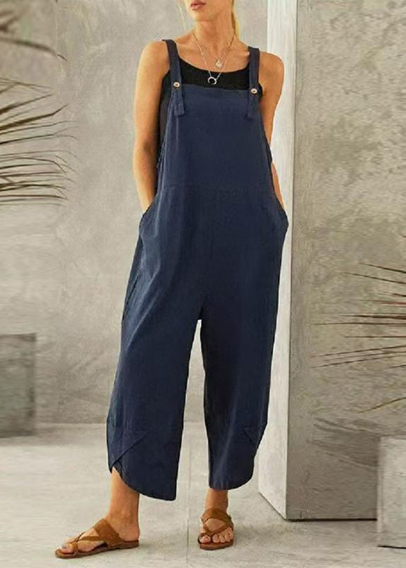 Boutique Slash Jumpsuit Summer Patchwork Dark Grey Neck
