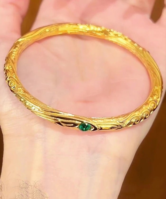 Chinese Overgild Bangle Style Gold Antique