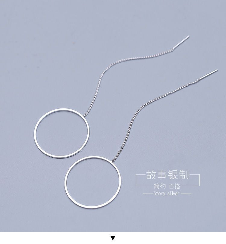 Hoop 925 Sterling Silver Earring Drop