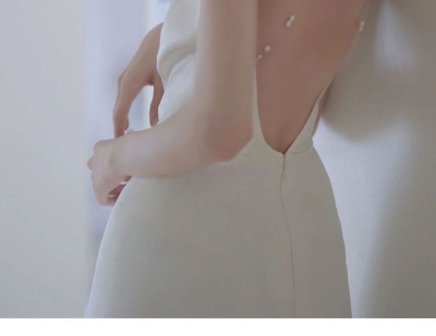 Wedding Halter A-Line Gown Backless