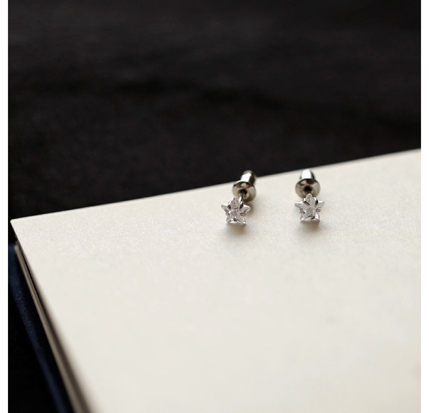 Rhinestone Stud Star Earring