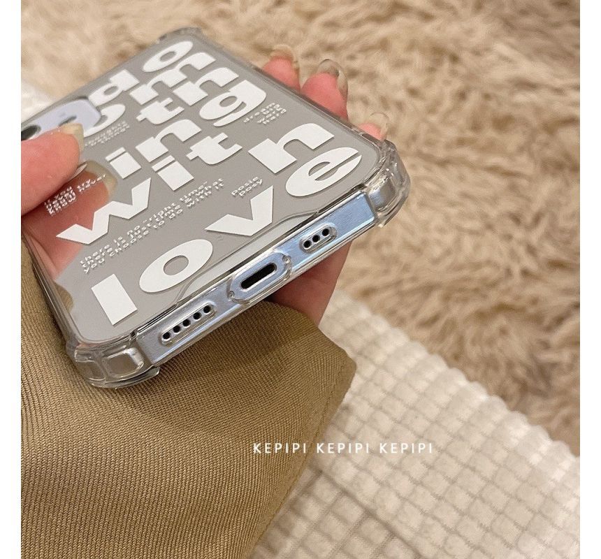 Lettering Phone Mirrored Case