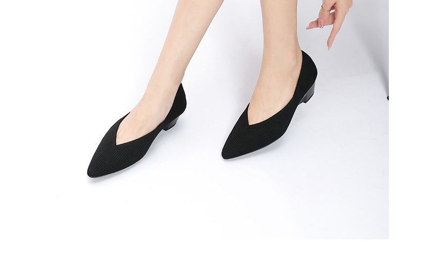 Pointed Wedge-Heel Pumps