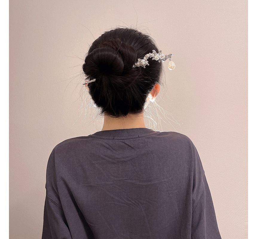 Alloy Hair Pearl Irregular Clip Faux