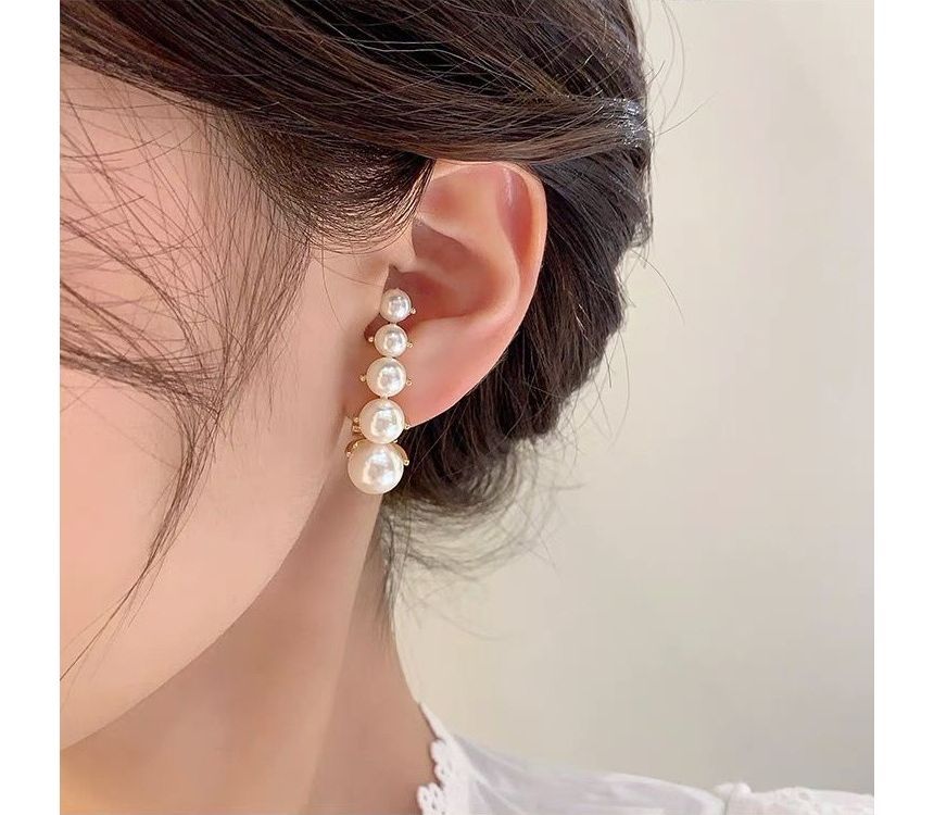 Pearl Alloy Earring Faux