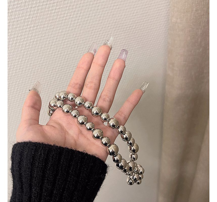 Bead Alloy Pendant Choker