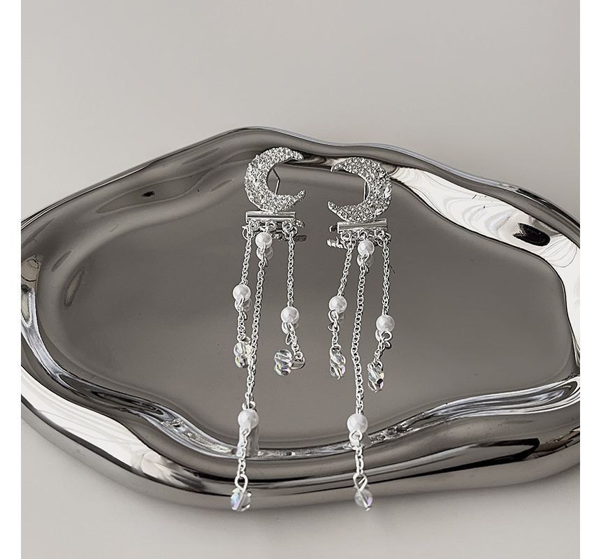 Moon Star / Earring Choker Alloy Fringed