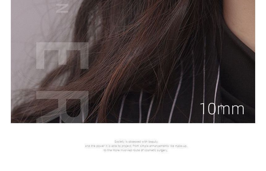 Earring Alloy Hoop Polished