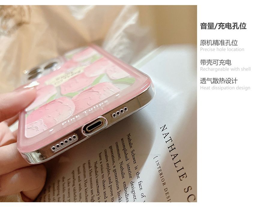 Transparent Case Tulip Phone