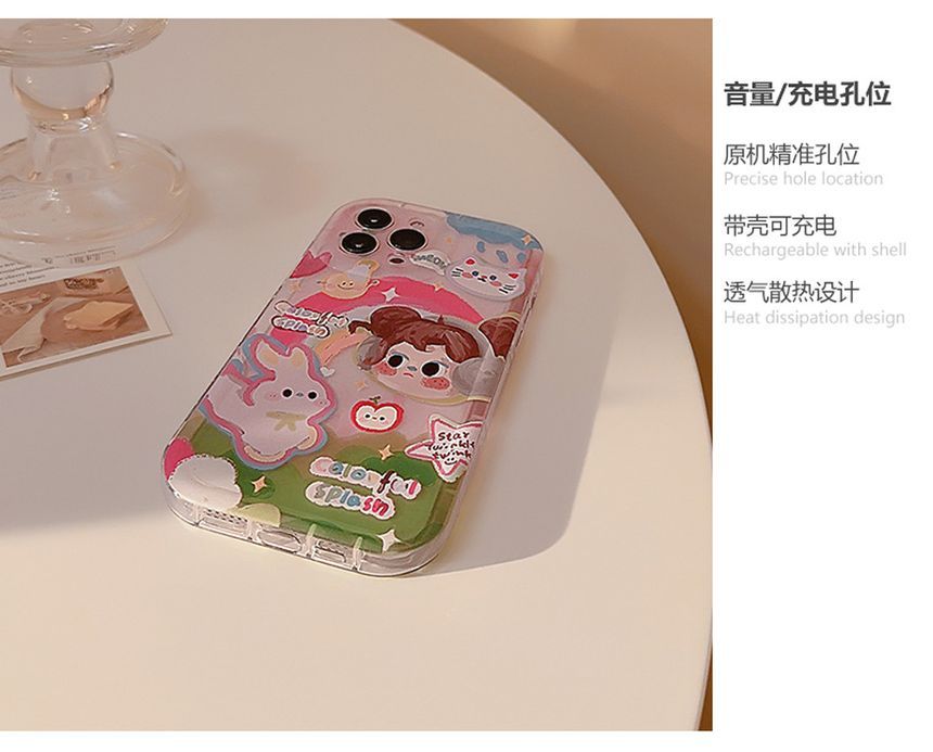 Case Transparent Cartoon Phone