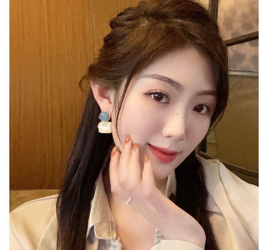 Dangle Resin Earring Alloy