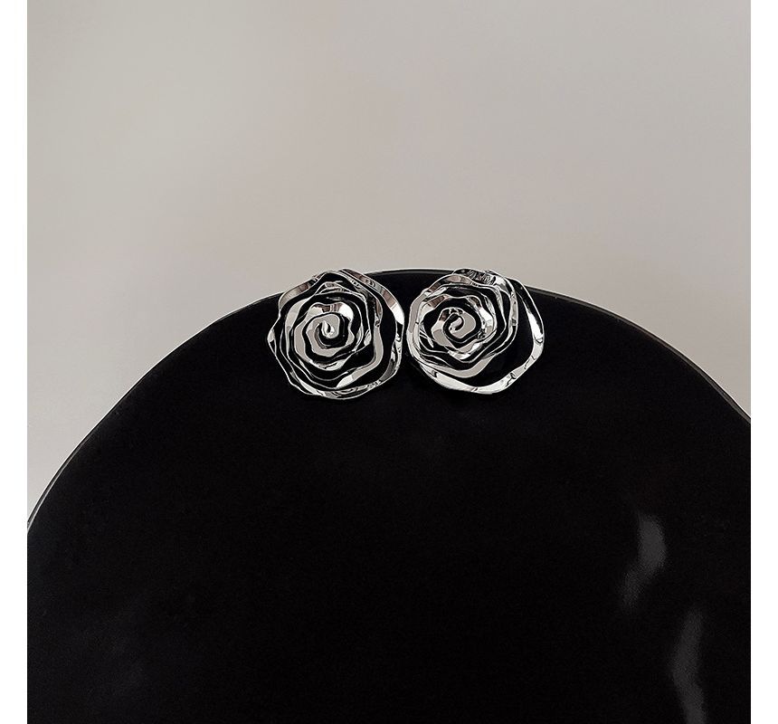 Earring Rose Alloy