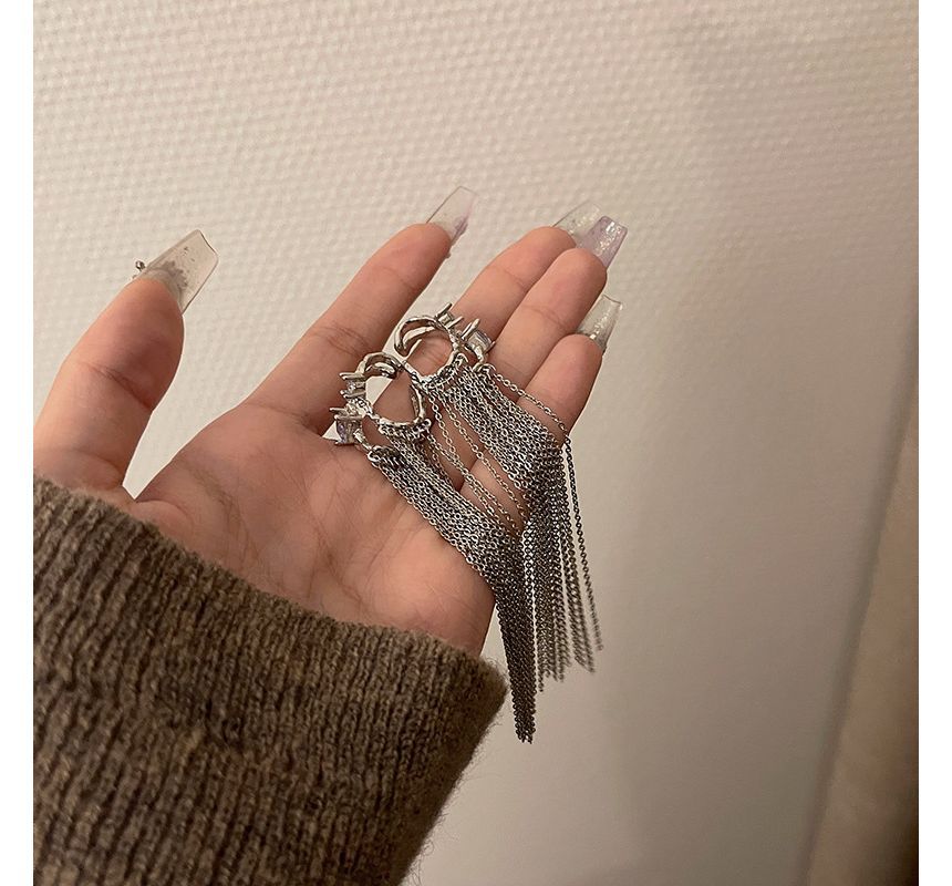 Alloy Cuff Earring Fringed