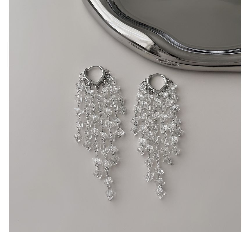 Alloy Faux Earring Crystal Fringed