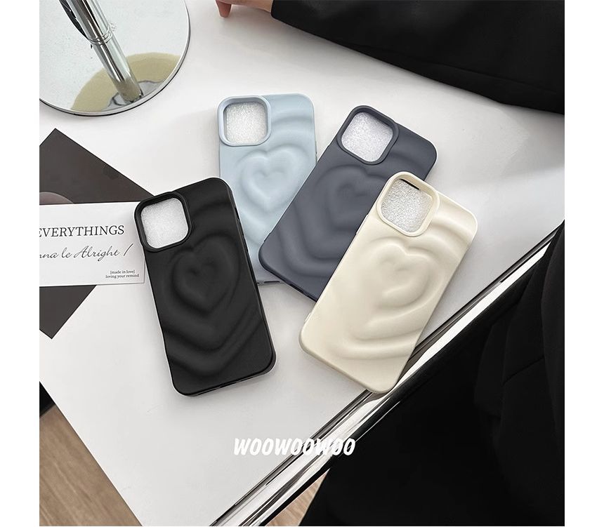 Matte Case Heart Phone