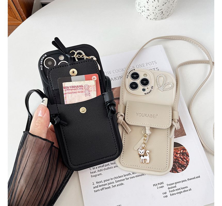 Holder Cat Pendant Case Phone Card