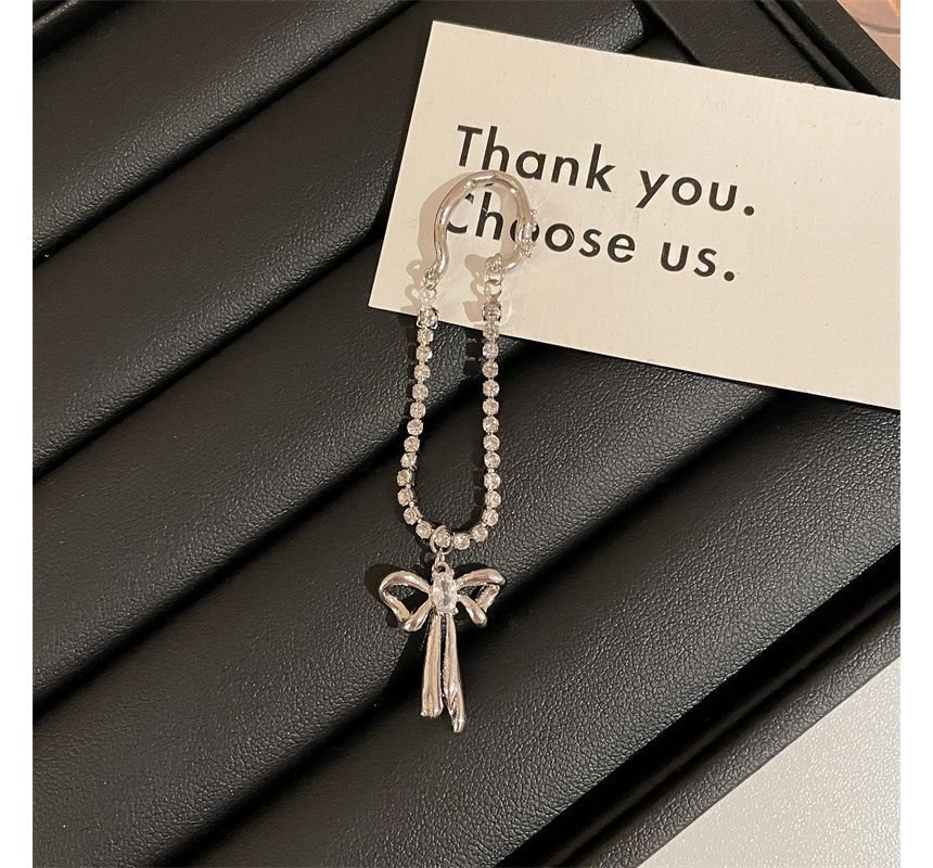 Rhinestone Cuff Bow Ear