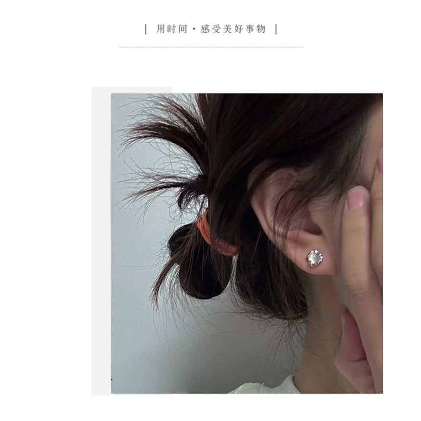 Stud Agate Alloy Earring