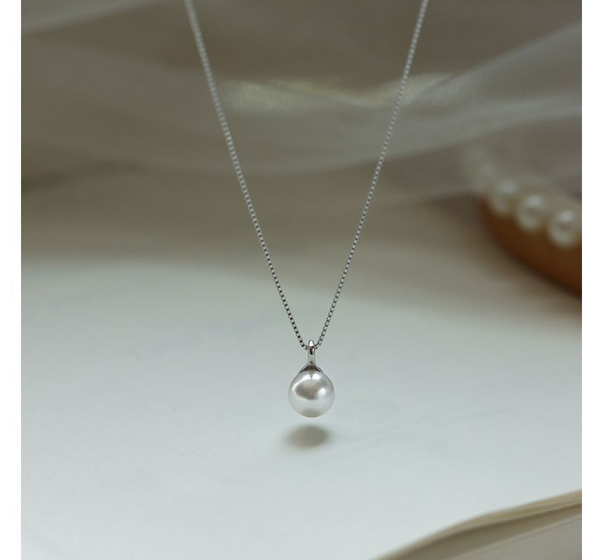 Pendant Faux Necklace Alloy Pearl