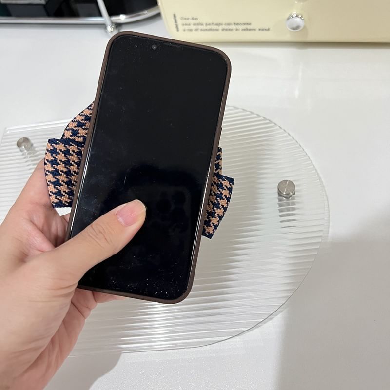 Houndstooth Case Bow Phone