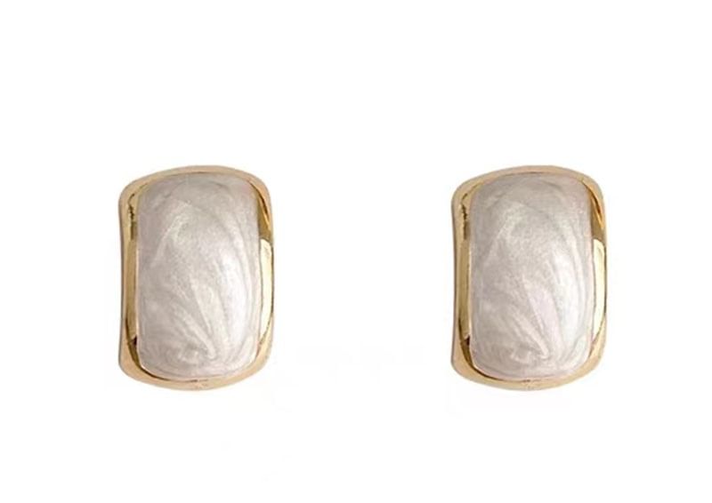 Stud Earring Glaze Alloy