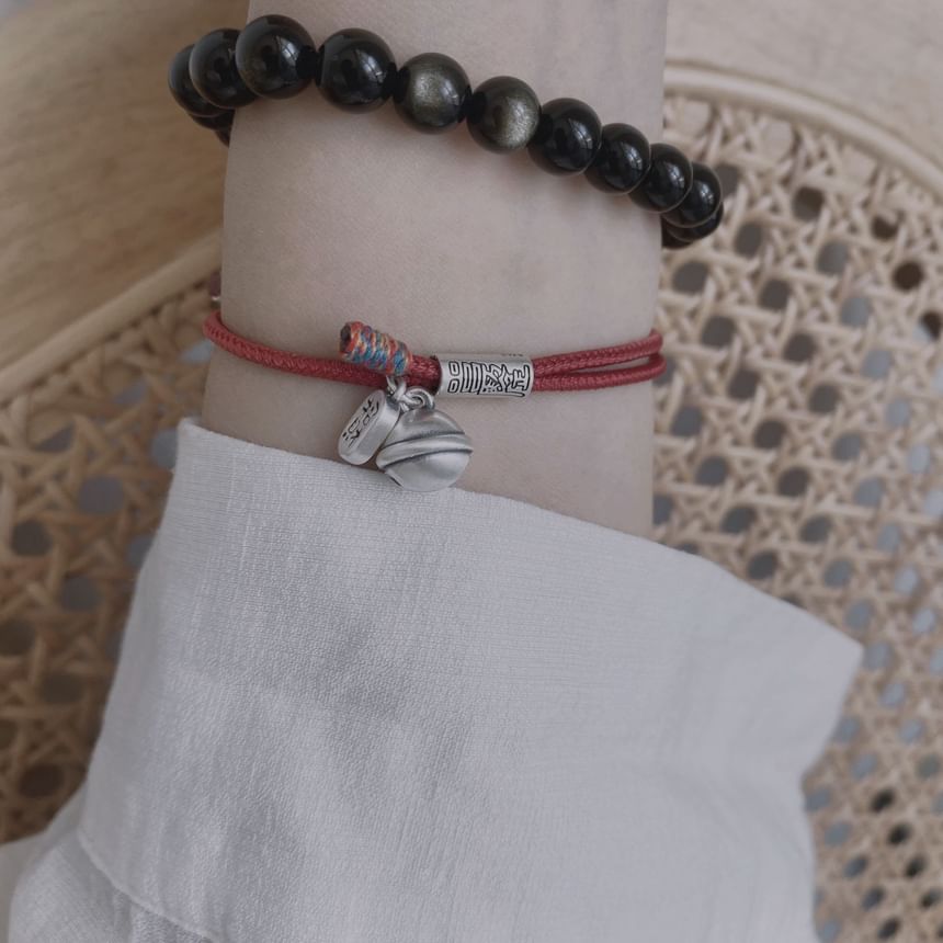 Silver Bracelet Bell String