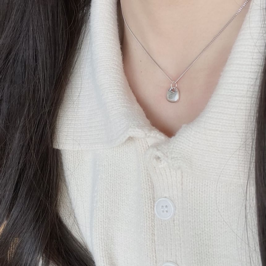 Necklace Silver Lock Pendant