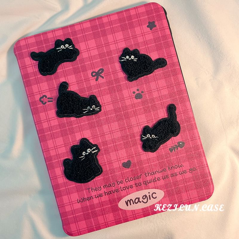 Cat Plaid iPad Case