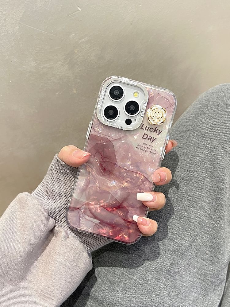 Floral Marble Phone Case Print