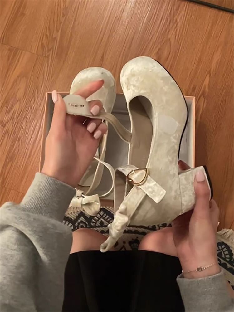 Block Mary Heel Pumps Jane