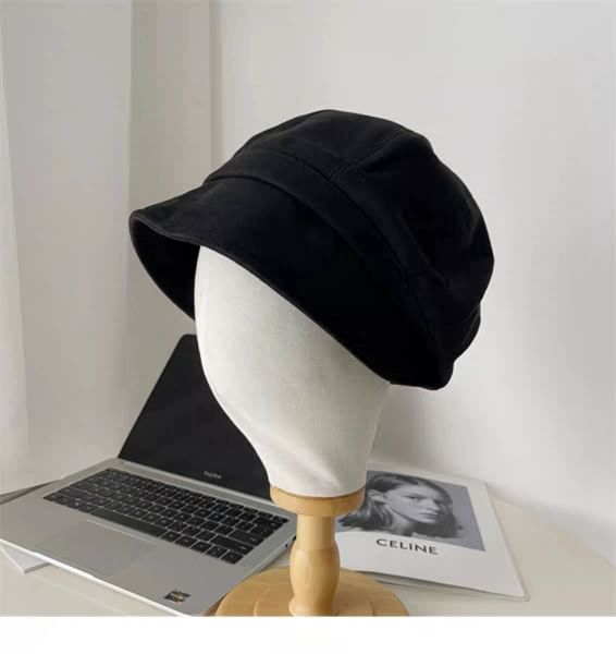 Faux Leather Newsboy Cap Plain