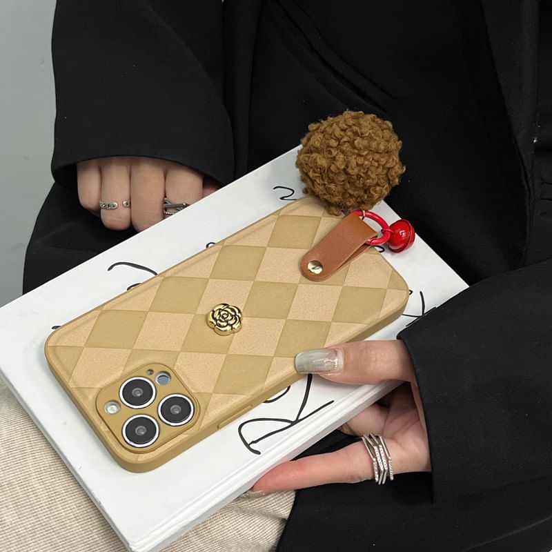 Bell Argyle Rose Phone Pom Case