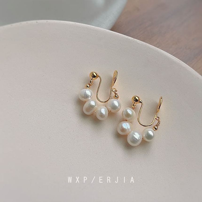 Earring Clip-On Faux Pearl