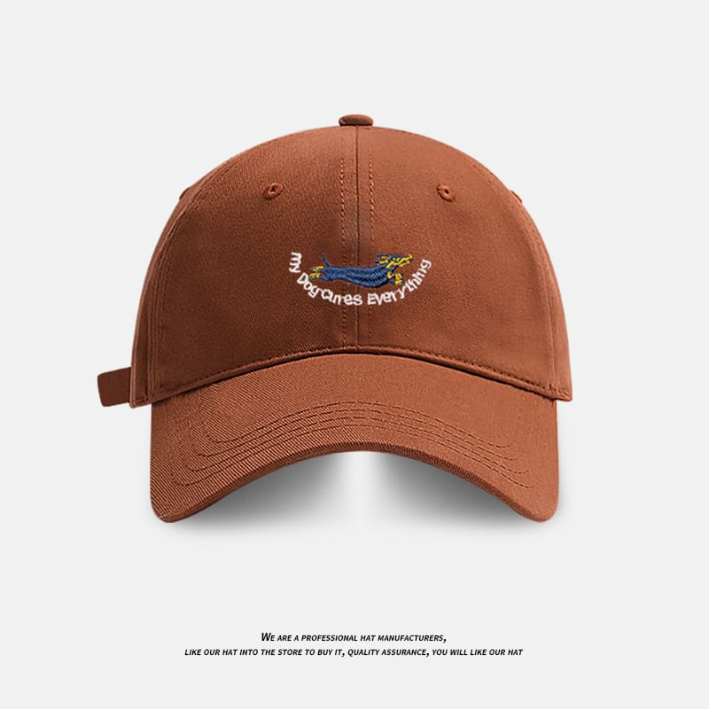 Embroidered Baseball Cap Dog