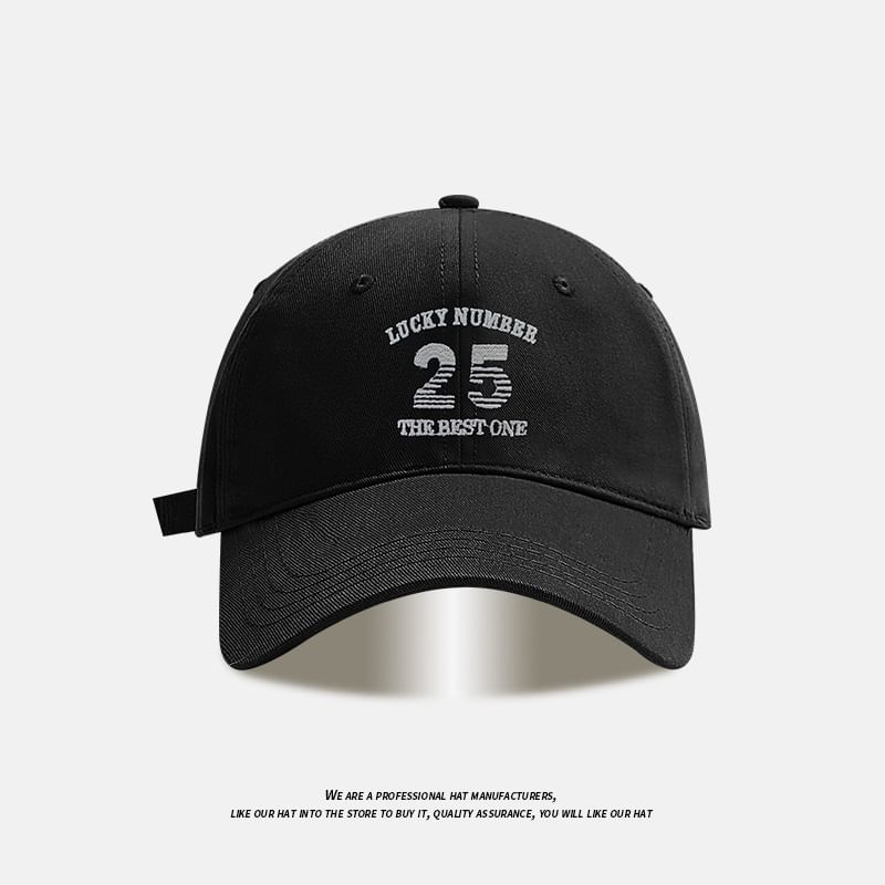 Baseball Cap Number Embroidered
