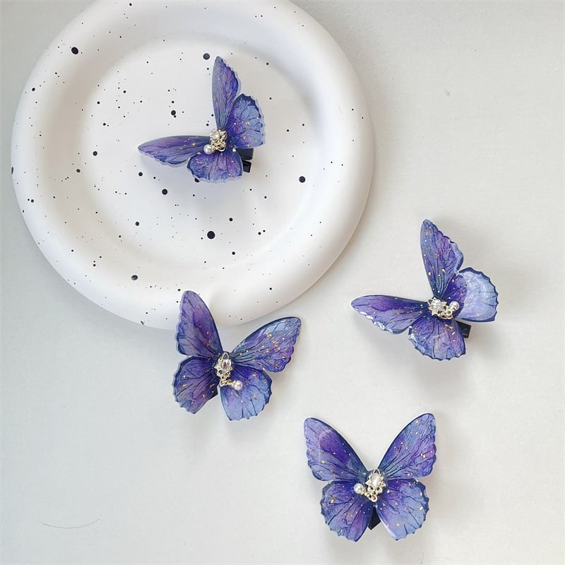 Plastic Butterfly Hair Clip