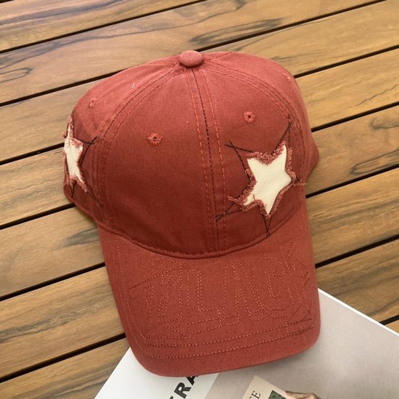 Embroidered Baseball Star Cap