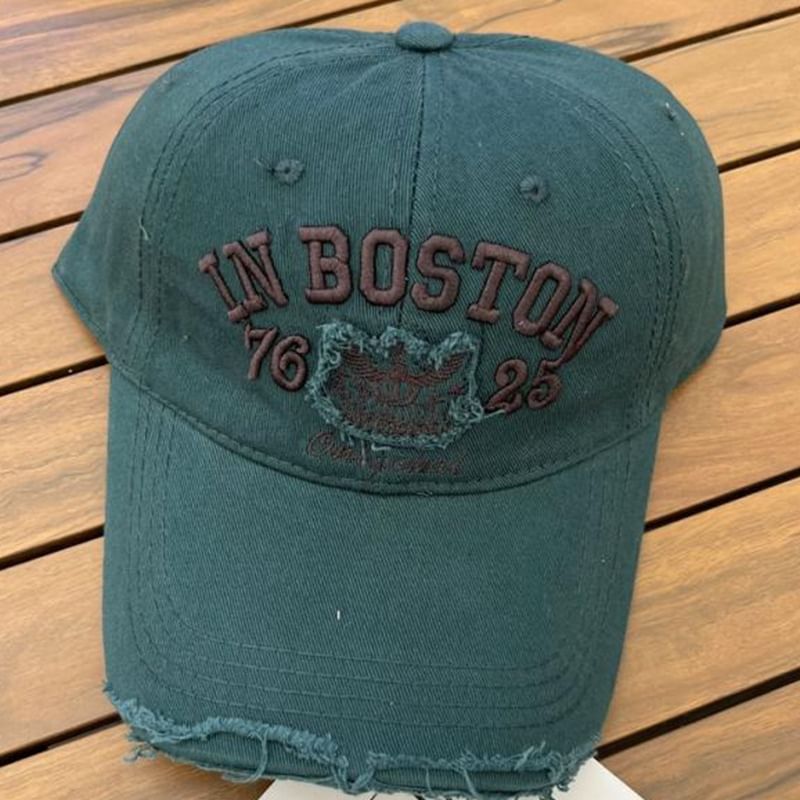 Baseball Distressed Cap Lettering Embroidered