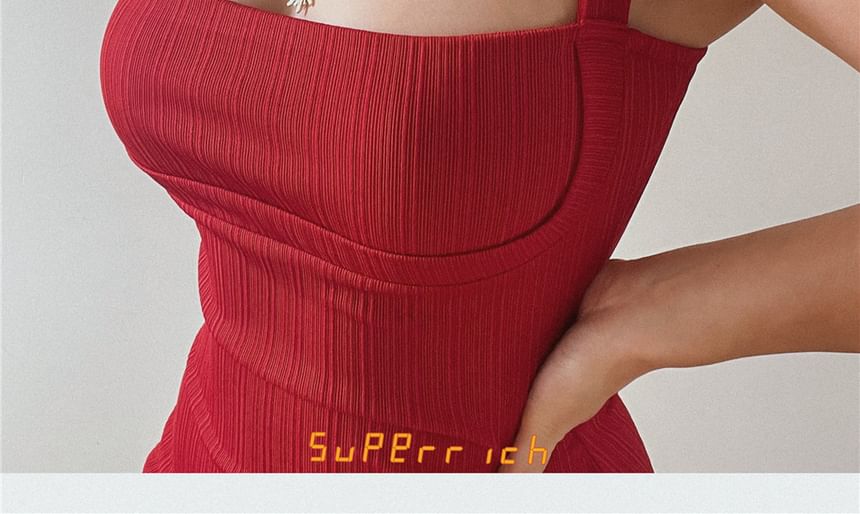 Sheath Shoulder Dress Off Plain Midi