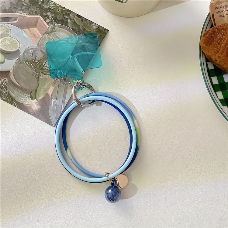 Phone Strap Lanyard Layered with Hoop Pad