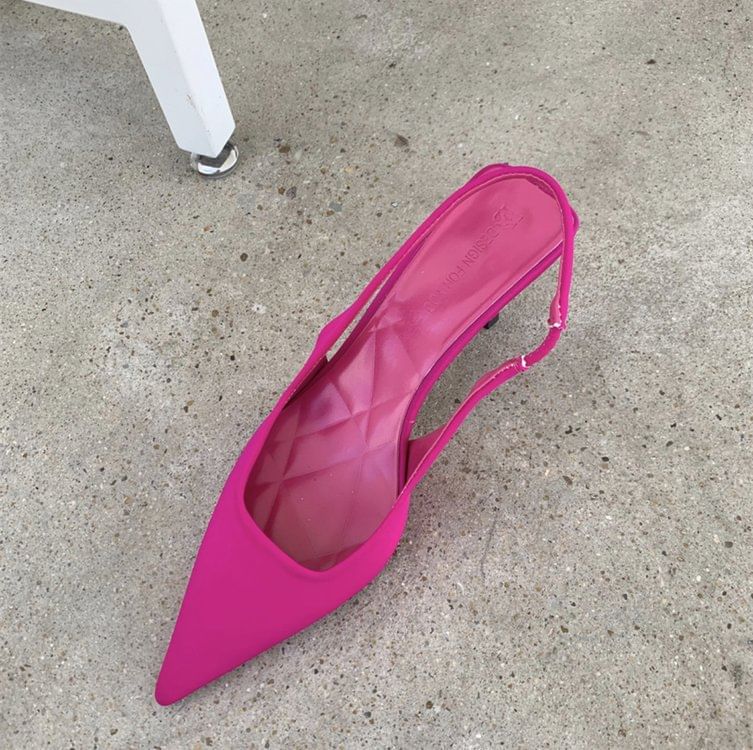 Pointy Slingback High Heel Sandals