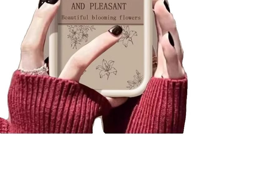 Phone Lettering Case Floral